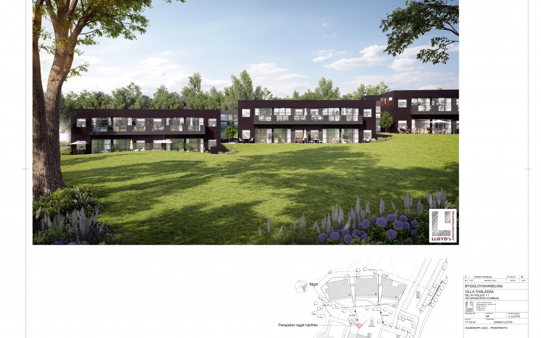 Kontrollansvarig i HelsingborgTillbyggnad av Villa ThalassaStatus: Byggstart 2020